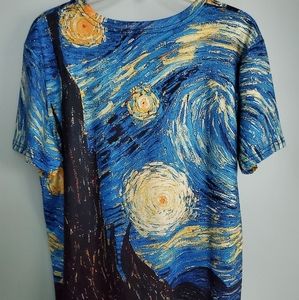 Vincent Van Gogh Starry nights tshirt